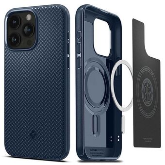 Spigen Mag Armor iPhone 15 Pro Max 6.7" MagSafe in granatowy/navy blauw ACS06598.