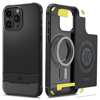 Spigen Rugged Armor MAG iPhone 15 Pro 6,1 "Magsafe zwart/mat zwart ACS06703