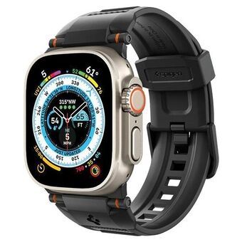 Spigen Rugged Ultra Band voor Apple Watch 4/5/6/7/8/9/SE/Ultra/Ultra 2 in 42/44/45/49mm zwart/mat zwart AMP07105.