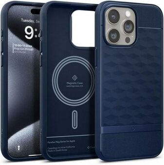 Spigen Caseology Parallax MAG iPhone 15 Pro 6.1" Magsafe Granatowy/Midnight Blue ACS06750: 

Spigen Caseology Parallax MAG iPhone 15 Pro 6.1" Magsafe Hoesje in Granatowie/Donkerblauw ACS06750.