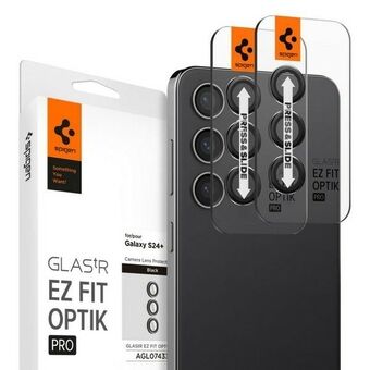 Spigen Optik.Tr Camera Sam S24+ S926 "EZ FIT" Lens 2szt/2pcs zwart AGL07433