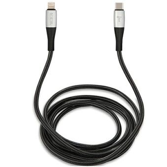 TUMI TUCCSMFI kabel USB-C - Lightning 1.5m Snel opladen zwart/zwart