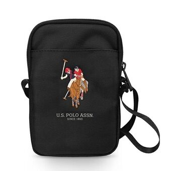 US Polo Handtas USPBPUGFLBK zwart / zwart