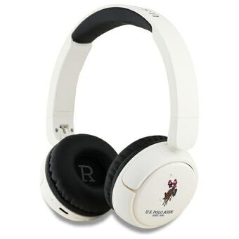 US Polo Bluetooth on-ear koptelefoon USHPV6PUNH wit/wit DH Kleur Logo