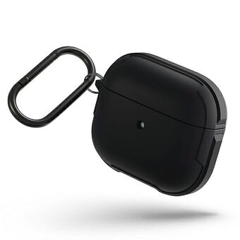 UNIQ case Valencia AirPods 3 zwart / middernacht zwart Antimicrobieel