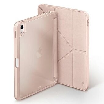 UNIQ-etui Moven voor iPad Air 10.9 (2022/2020) met antimicrobiële werking, in de kleur roze/ blush pink.