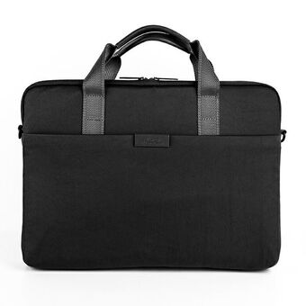 UNIQ tas Stockholm laptop hoes 16" zwart/middernacht zwart.