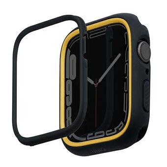 UNIQ-etui Moduo Apple Watch Series 4/5/6/7/8/9/SE/SE2 40/41mm zwart-mosterdgeel/middernachtmosterd.