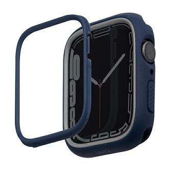 UNIQ etui Moduo voor Apple Watch Series 4/5/6/7/8/9/SE/SE2, 44/45 mm, blauw-grijs.