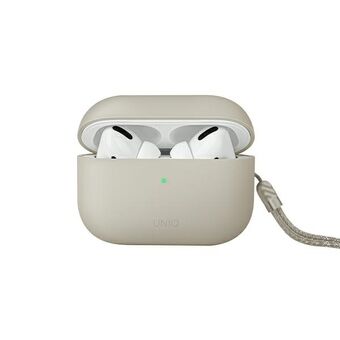 UNIQ etui Lino AirPods Pro 2e generatie Siliconen (2022/2023) beige/beige ivoor