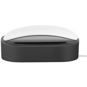 UNIQ Nova docking station voor Magic Mouse in donkergrijs.