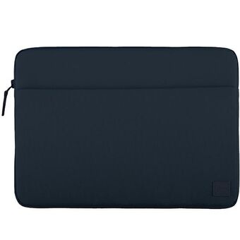 UNIQ etui Vienna laptop Sleeve 14" in het blauw/indigo blauw, waterdicht van RPET.