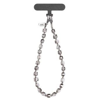 UNIQ Coehl Candy Gem Handstrap uniwersal koord voor telefoon om de pols zilver/zilver glinsterend