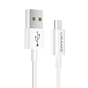 USAMS Kabel U23 microUSB 2A Snel opladen 1m wit/wit SJ284USB01 (US-SJ284)