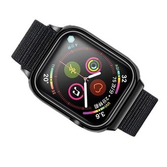 USAMS band met Apple Watch 4/5/6/7 / SE 40 / 41mm kast. zwart / zwart ZB73IW1 (US-ZB073)