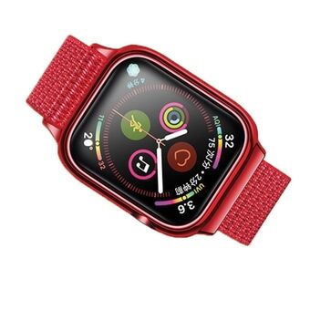 USAMS Polsband met hoesje voor Apple Watch 4/5/6/7/SE 44/45mm. rood/red ZB74IW3 (US-ZB074)