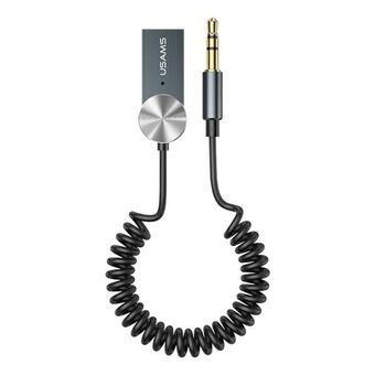 USAMS Adapter audio Bluetooth 5.0 USB-AUX grijs/vervagen SJ464JSQ01 (US-SJ464)