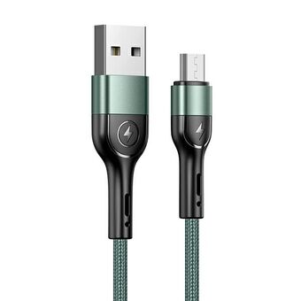 USAMS U55 2A micro-USB-kabel, 1 st. voor set U55 groen / groen 1m SJ450USBSG02 (US-SJ450)