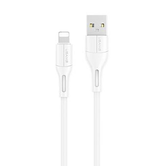 USAMS kabel U68 bliksem 2A snelladend 1m wit/wit SJ500USB02 (US-SJ500)