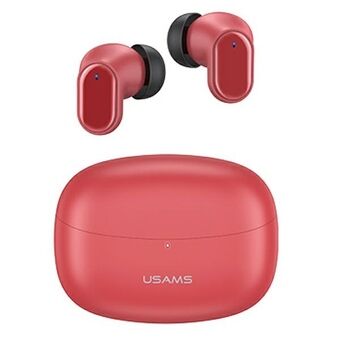 USAMS Bluetooth 5.1 TWS BH-serie hoofdtelefoon Draadloos Rood / Rood BHUBH03