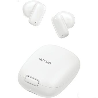 USAMS Bluetooth 5.3 TWS ID Series draadloze witte oortjes BHUID02 (ID25)