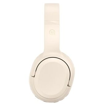 USAMS Draadloze Bluetooth 5.3 Over-Ear Hoofdtelefoon Serie Yun Beige TDLYEJYX02 (USAMS-YG23)