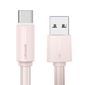 USAMS Kabel USB-C 3A YU Series 1m USB-C/USB-A roze/roze SJ732USB04 (US-SJ732)