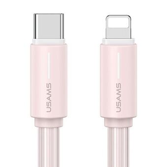 USAMS Kabel USB-C/Lightning 1m SJ735 30W roze/pink YU Serie SJ735USB04 (US-SJ735)