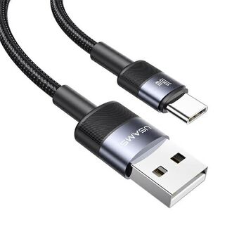 USAMS SET Kabel USB naar USB-C 3A 1.2m Snel Opladen staal/beschadiging 30 stuks SJ718ZJ01 (US-SJ718)