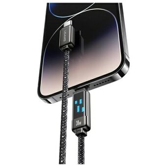 USAMS Kabel USB-C naar Lightning 30W 1,2m   Zinklegering Snelladende Datakabel Meteor Serie SJ743USB01 (US-SJ743)