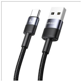 USAMS Kabel USB-A naar USB-C 3A 1,2m Aluminiumpenleger Data Kabel SY Serie SJ718USB01 (US-SJ718)