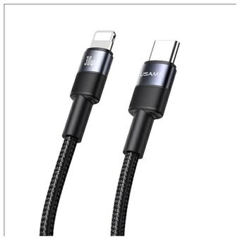 USAMS Kabel USB-C naar Lightning 30W 1.2m   Aluminium Legering Data Kabel SY Serie SJ729USB01 (US-SJ729)