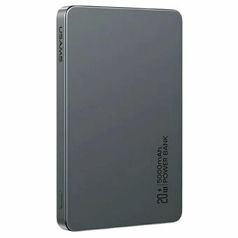 USAMS Draadloze Powerbank 5000mAh 20W PD Snelladen grijs/patina CY-serie 5KCD23101 (US-CD231)