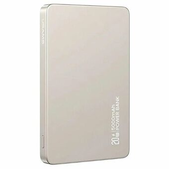 USAMS Inductieve Powerbank 5000mAh 20W PD Snellader titanium CY Serie 5KCD23102 (US-CD231)