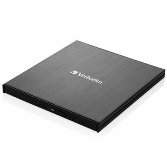 Verbatim Externe Slimline Blu-ray Ultra HD 4K-schrijfstation + USB-C/USB-A-kabel zwart/black 43888