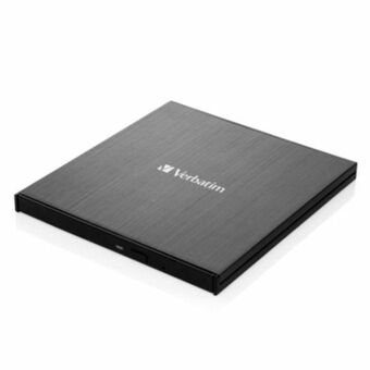 Verbatim Externe Slimline Blu-ray-brander + USB-C/USB-A-kabel zwart/black 43889