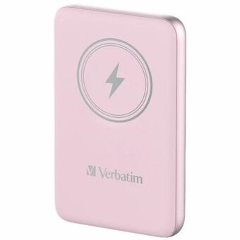 Verbatim Powerbank inductie `n` Go 15W 5000mAh Draadloos Magnetisch roze/pink 32243