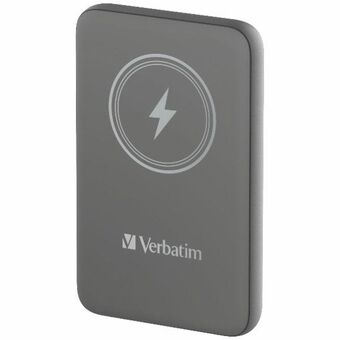 Zeker, hier is de vertaling naar het Nederlands:

Verbatim Powerbank Inductie `n` Go 15W 5000mAh Draadloos Magnetisch Grijs 32244