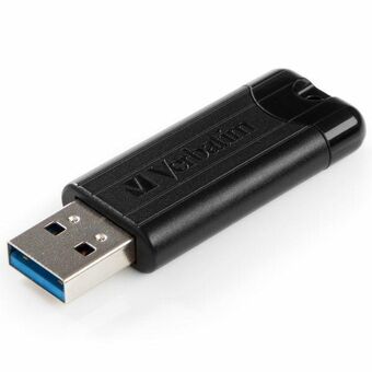 Certainly! Here is the translation to Dutch:

Verbatim Pendrive 64GB USB-A 3.2 PinStripe zwart/black 49318