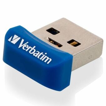 Here is the translation:

Verbatim Pendrive 64GB USB-A 3.2 NANO blauw 98711