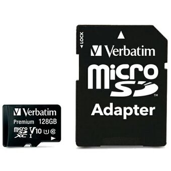 Verbatim microSDXC-kaart 128GB V10 + adapter zwart/black 44085