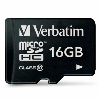 Sure, here is the translation to Dutch:

Verbatim microSDHC-kaart 16GB V10 zwart/black 44010