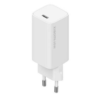 Xiaomi net. oplader Fast Charger 65W GaN + USB Type-C kabel PD 3.0 wit/white 29188