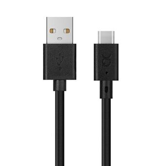 Xqisit Charge & Sync USB A - USB C kabel 3.0m zwart/zwart 31298