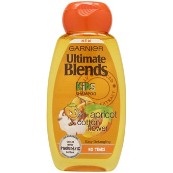 Garnier Ultimate Blends Kids 2 in 1 No Tears Shampoo - Abrikoos & Katoenbloem - 250 ml