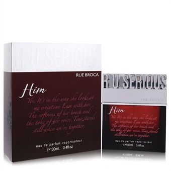 R U Serious Him by Rue Broca - Eau De Parfum Spray 100 ml - voor mannen