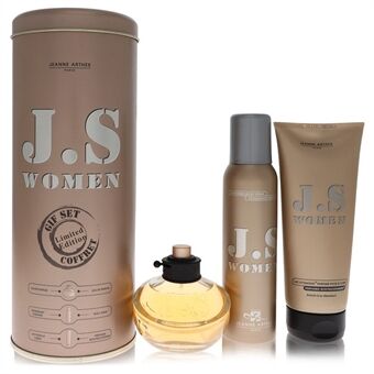 J.S Women by Jeanne Arthes - Gift Set -- 3.4 oz Eau De Parfum Spray + 4.2 oz Body Spray + 6.7 oz Body Milk - voor vrouwen