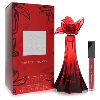 Christian Siriano Ooh La Rouge by Christian Siriano - Eau De Parfum Spray + 0.21 oz Red Lip Gloss 100 ml - voor vrouwen