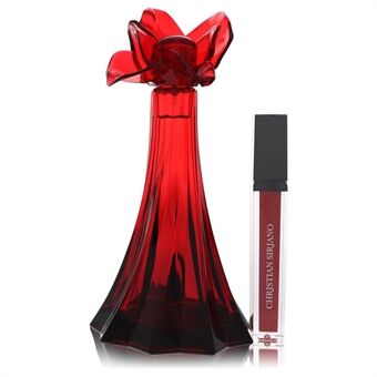 Christian Siriano Ooh La Rouge by Christian Siriano - Eau De Parfum Spray + 0.21 Oz Red Lip Gloss (Unboxed) 100 ml - voor vrouwen