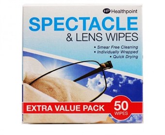 Healthpoint vochtige doekjes voor brillen & cameralenzen - 52 st.